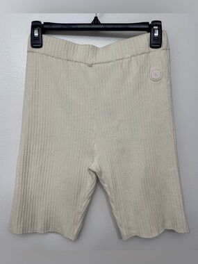 NWT Sporty & Rich SRHWC Ribbed Knit Shorts | Casual Lounge Shorts | Designer